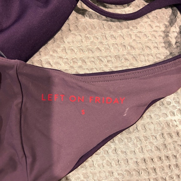Left Of Friday Legend (deep purple) bikini. Hi tide Bottom and Sunday top - Picture 3 of 6
